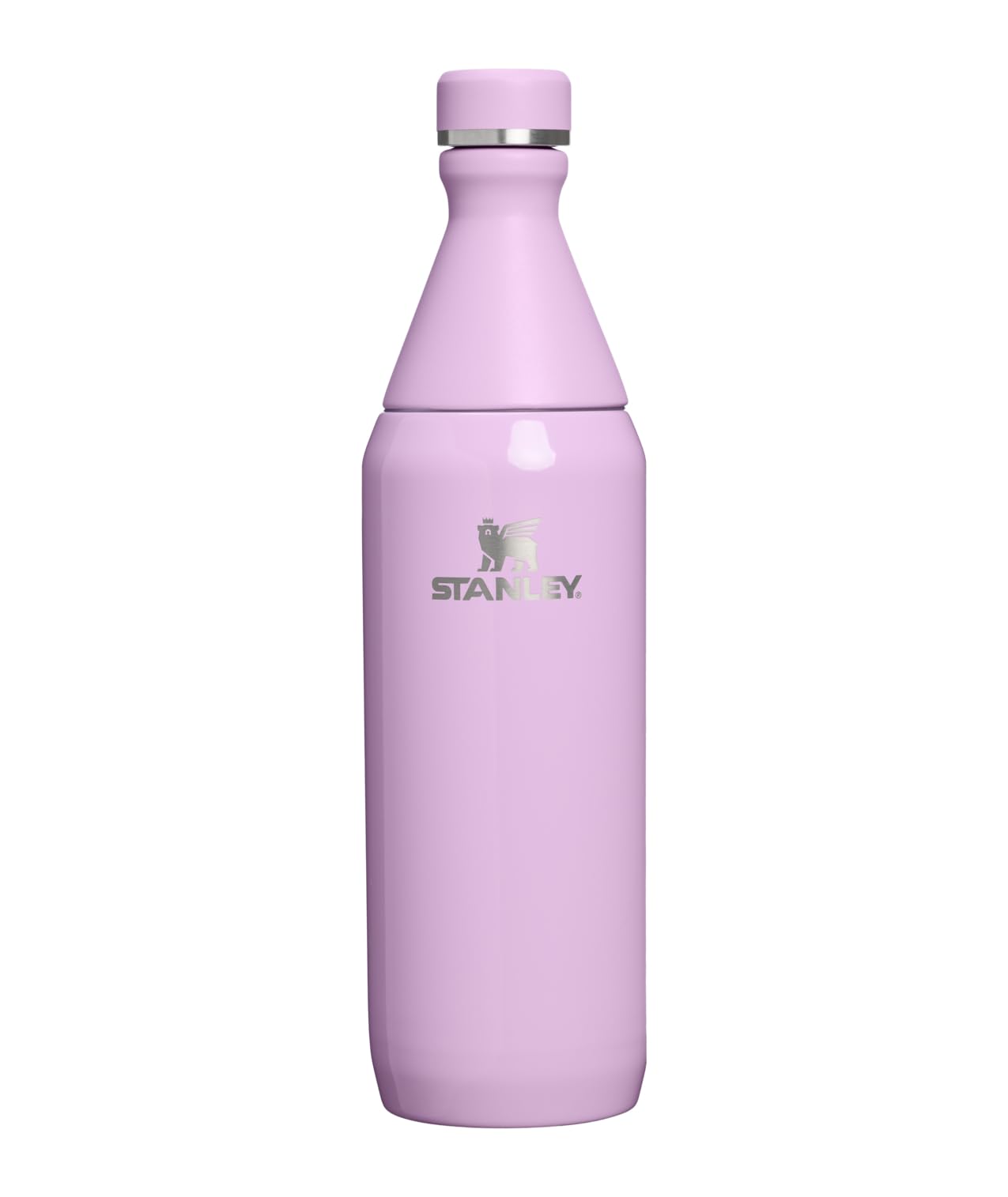 Stanley All Day Slim Bottle 20 oz | Twist On Lid with Leakproof Seal | Slim Design for Travel & Gym | Insulated Stainless Steel | BPA-Free | Lilac