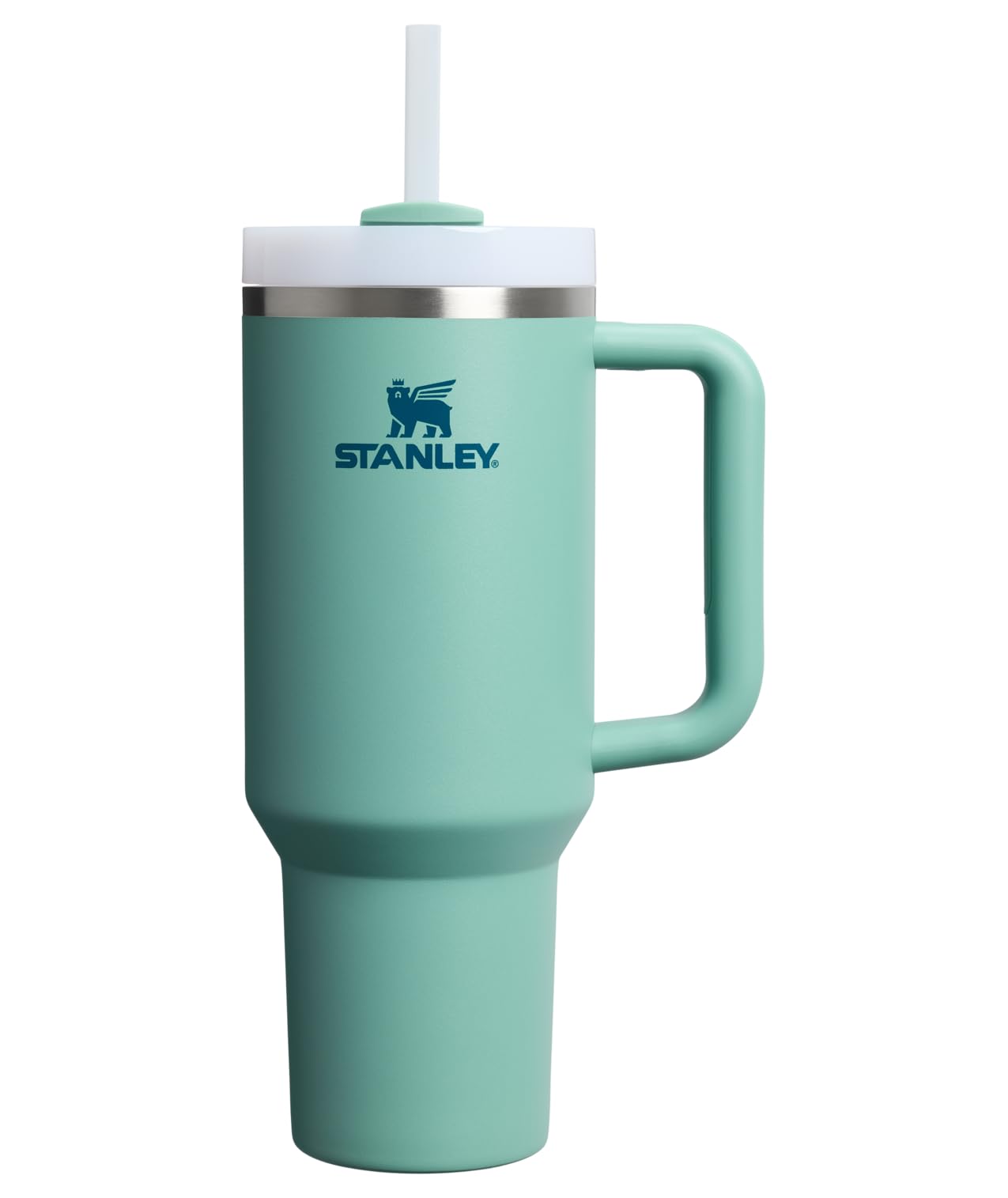 STANLEY Quencher H2.0 Tumbler with Handle and Straw 40 oz | Flowstate 3-Position Lid | Cup Holder Compatible for Travel | Insulated Stainless Steel Cup | BPA-Free | Cream 2.0
