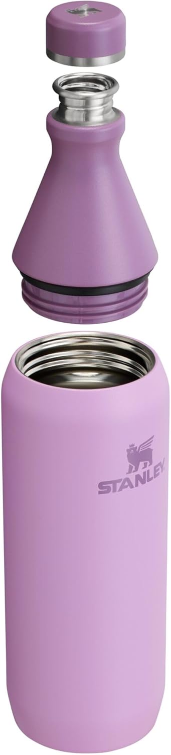 Stanley All Day Slim Bottle 20 oz | Twist On Lid with Leakproof Seal | Slim Design for Travel & Gym | Insulated Stainless Steel | BPA-Free | Lilac