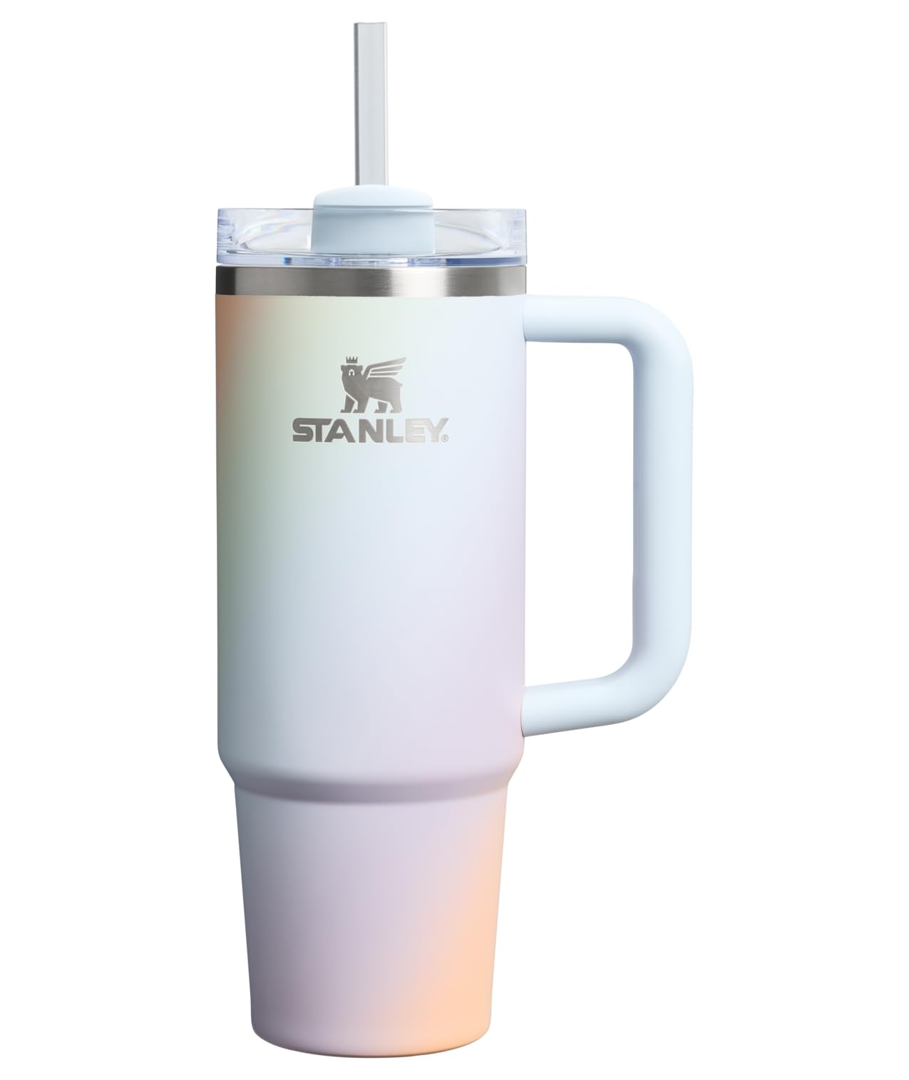 STANLEY Quencher H2.0 Tumbler with Handle and Straw 40 oz | Flowstate 3-Position Lid | Cup Holder Compatible for Travel | Insulated Stainless Steel Cup | BPA-Free | Cream 2.0