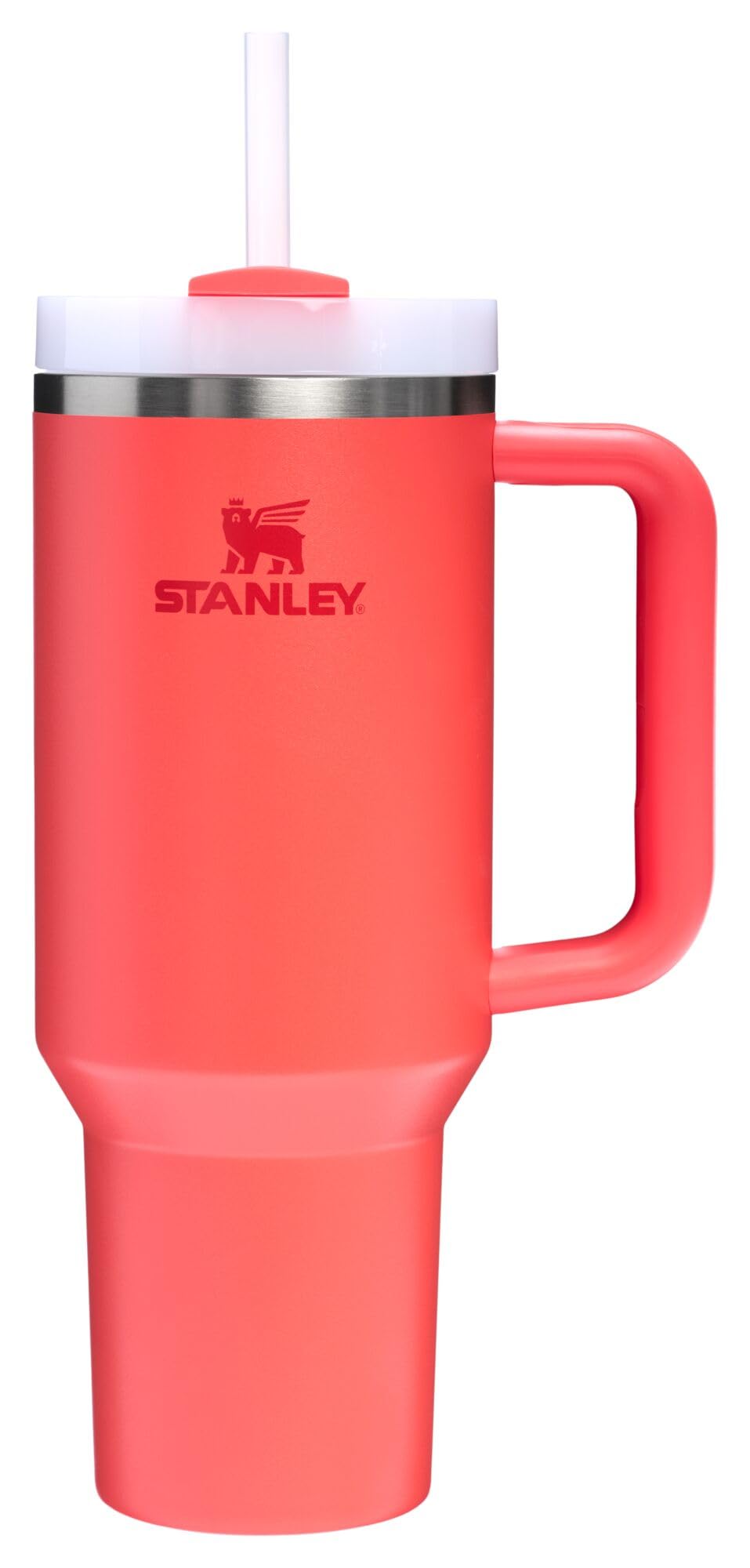 STANLEY Quencher H2.0 Tumbler with Handle and Straw 40 oz | Flowstate 3-Position Lid | Cup Holder Compatible for Travel | Insulated Stainless Steel Cup | BPA-Free | Cream 2.0