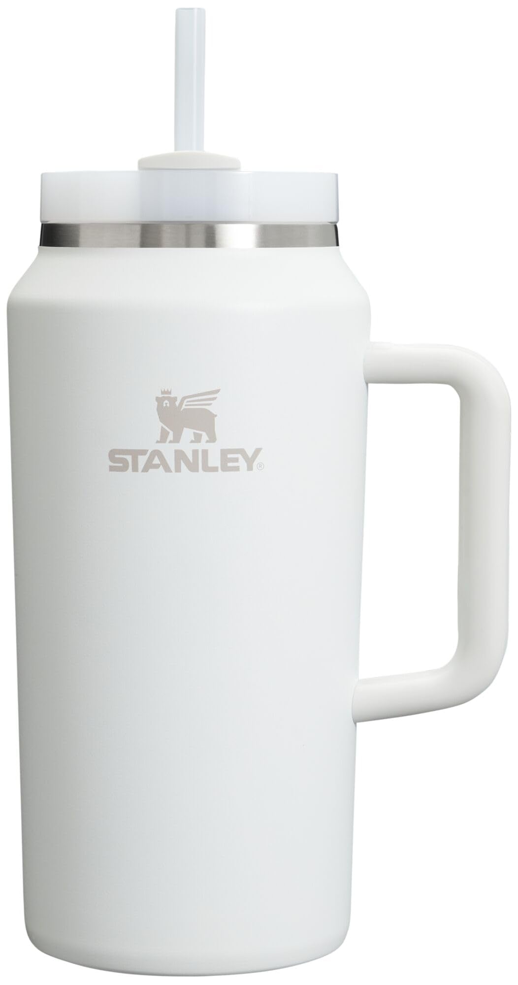 STANLEY Quencher H2.0 Tumbler with Handle and Straw 40 oz | Flowstate 3-Position Lid | Cup Holder Compatible for Travel | Insulated Stainless Steel Cup | BPA-Free | Cream 2.0