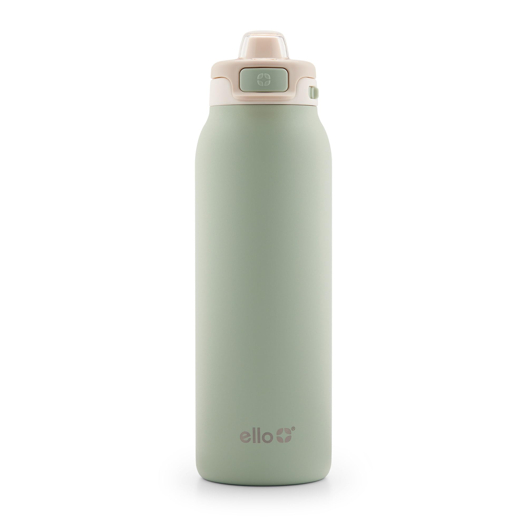 Ello Pop & Fill Insulated Stainless Steel Water Bottle with Quick Fill Lid, Leakproof Locking, Sip or Chug Spout, BPA-Free, Double Wall Vacuum Insulated for Sports, Travel & School- 22oz / 32oz / 40oz