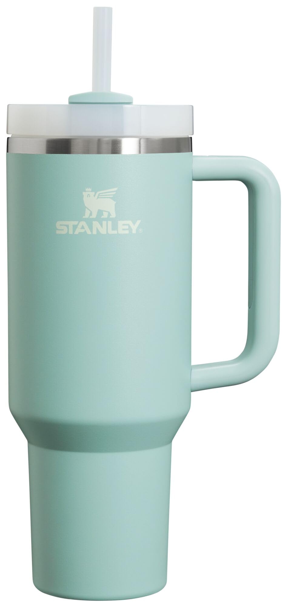 STANLEY Quencher H2.0 Tumbler with Handle and Straw 40 oz | Flowstate 3-Position Lid | Cup Holder Compatible for Travel | Insulated Stainless Steel Cup | BPA-Free | Cream 2.0