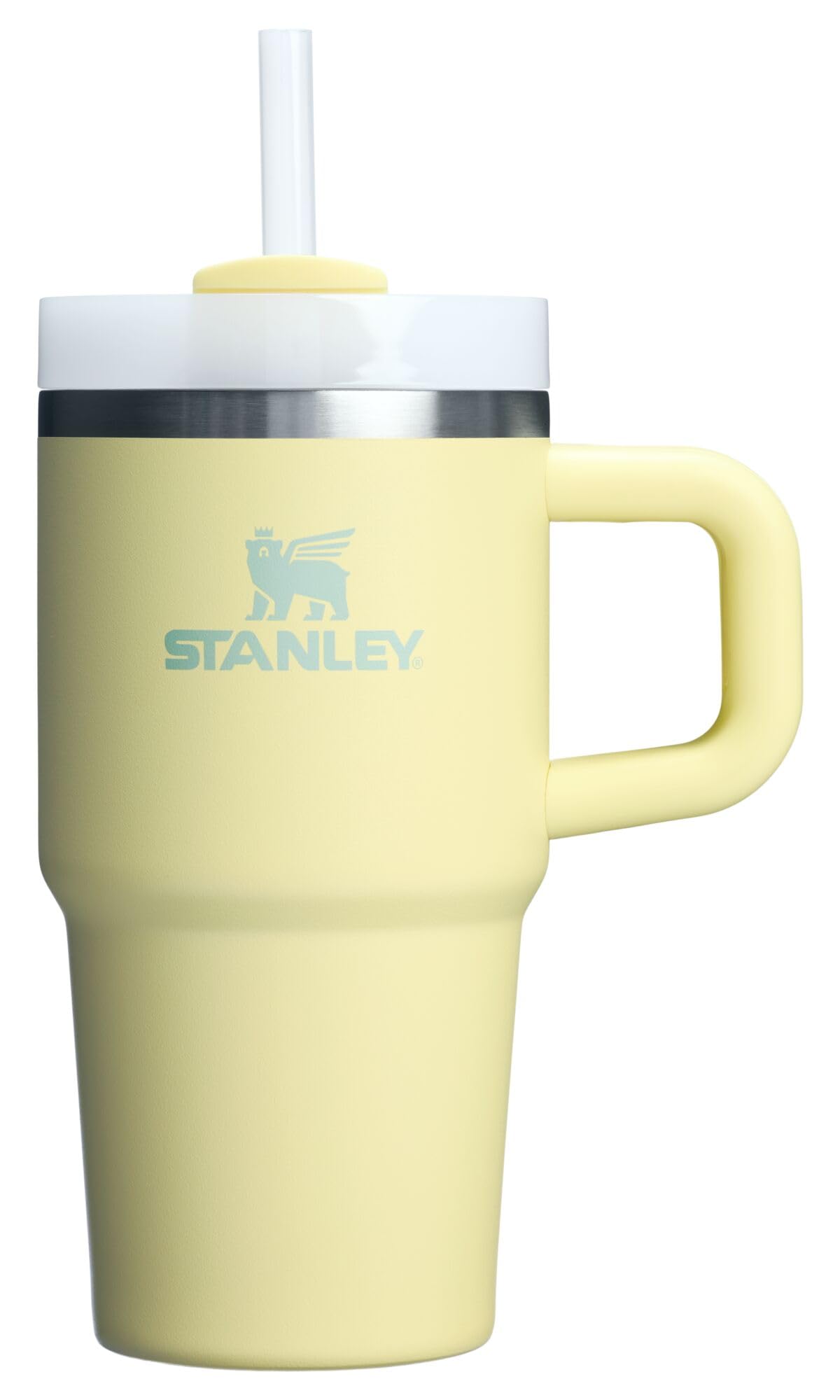 STANLEY Quencher H2.0 Tumbler with Handle and Straw 40 oz | Flowstate 3-Position Lid | Cup Holder Compatible for Travel | Insulated Stainless Steel Cup | BPA-Free | Cream 2.0