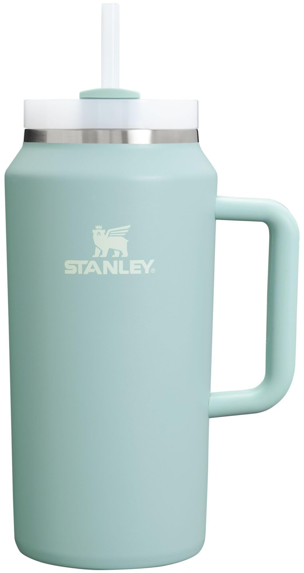 STANLEY Quencher H2.0 Tumbler with Handle and Straw 40 oz | Flowstate 3-Position Lid | Cup Holder Compatible for Travel | Insulated Stainless Steel Cup | BPA-Free | Cream 2.0