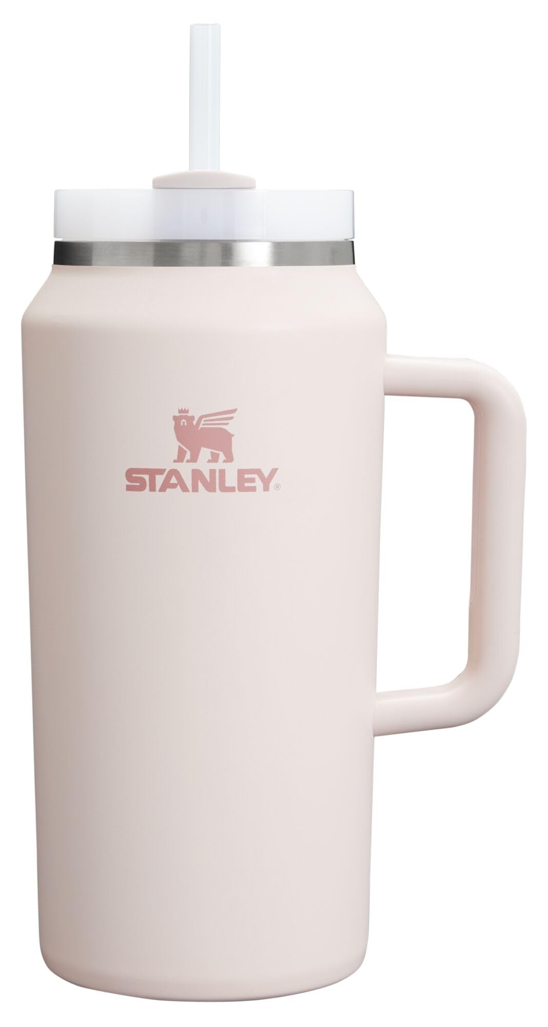 STANLEY Quencher H2.0 Tumbler with Handle and Straw 40 oz | Flowstate 3-Position Lid | Cup Holder Compatible for Travel | Insulated Stainless Steel Cup | BPA-Free | Cream 2.0