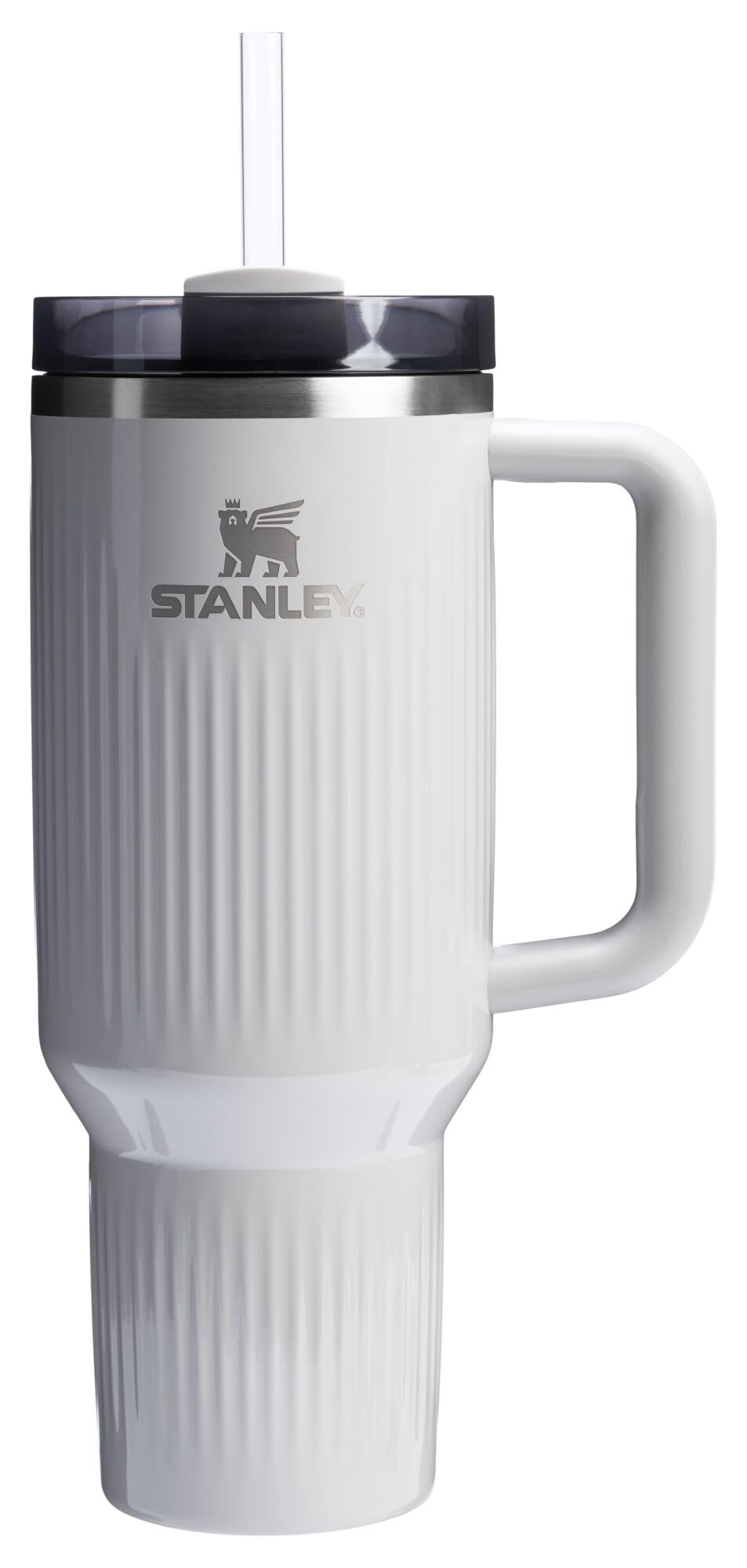 STANLEY Quencher H2.0 Tumbler with Handle and Straw 40 oz | Flowstate 3-Position Lid | Cup Holder Compatible for Travel | Insulated Stainless Steel Cup | BPA-Free | Cream 2.0