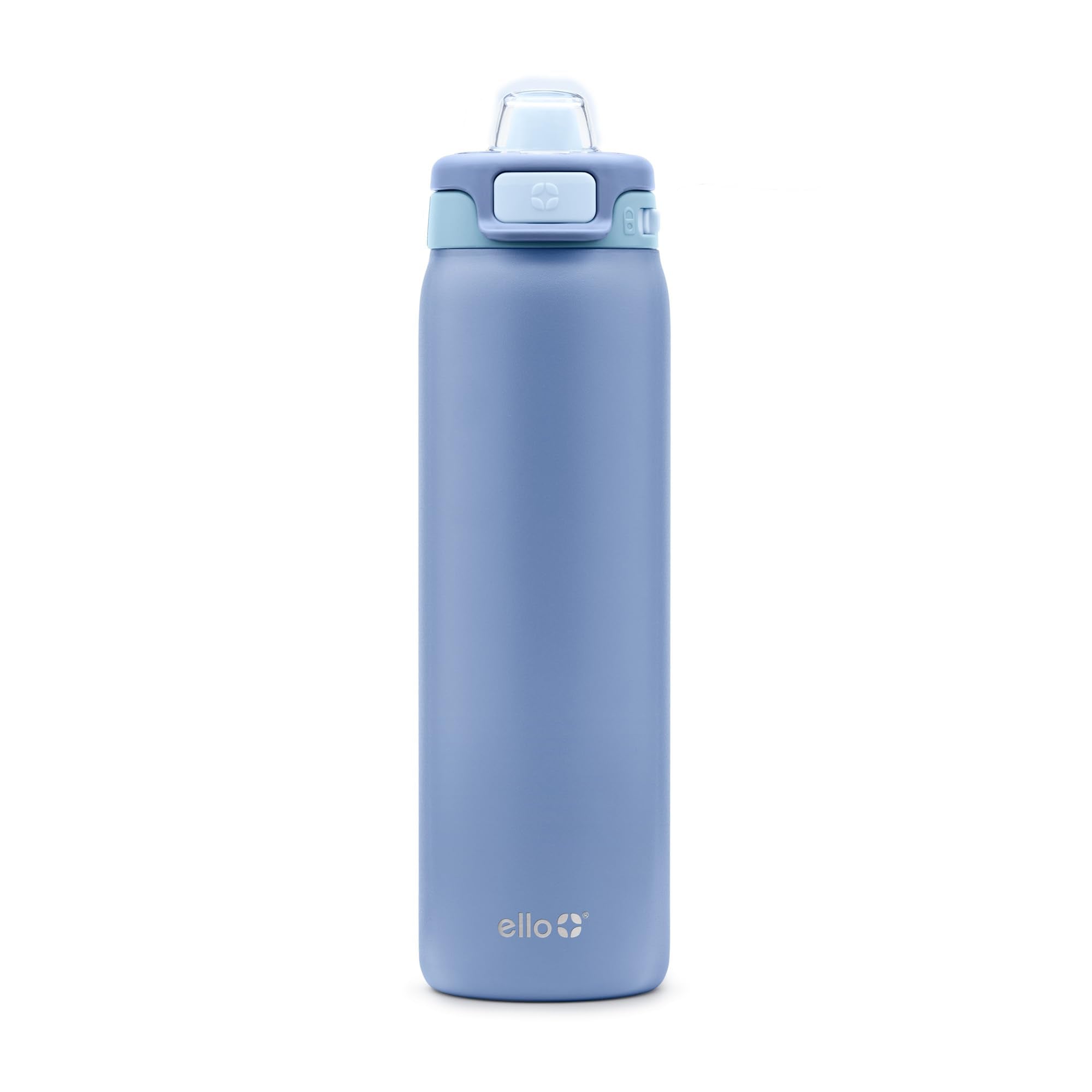 Ello Pop & Fill Insulated Stainless Steel Water Bottle with Quick Fill Lid, Leakproof Locking, Sip or Chug Spout, BPA-Free, Double Wall Vacuum Insulated for Sports, Travel & School- 22oz / 32oz / 40oz