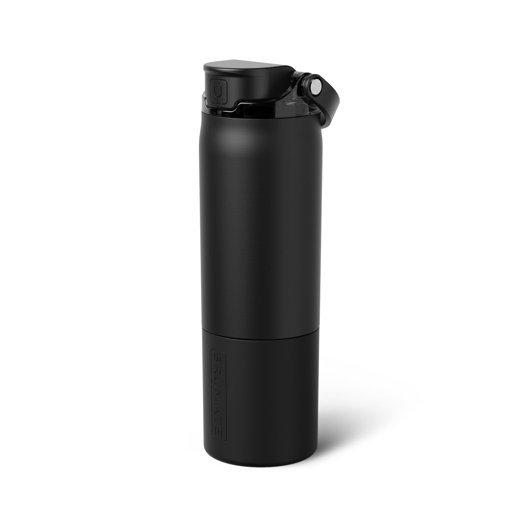 BrüMate Rise 25oz Water Bottle With 100% Leakproof Covered Silicone Straw | Insulated Stainless Steel Water Bottle | Cup-Holder Friendly | Fast Flow | Soft Sip Silicone Spout | BPA-Free (Dune)