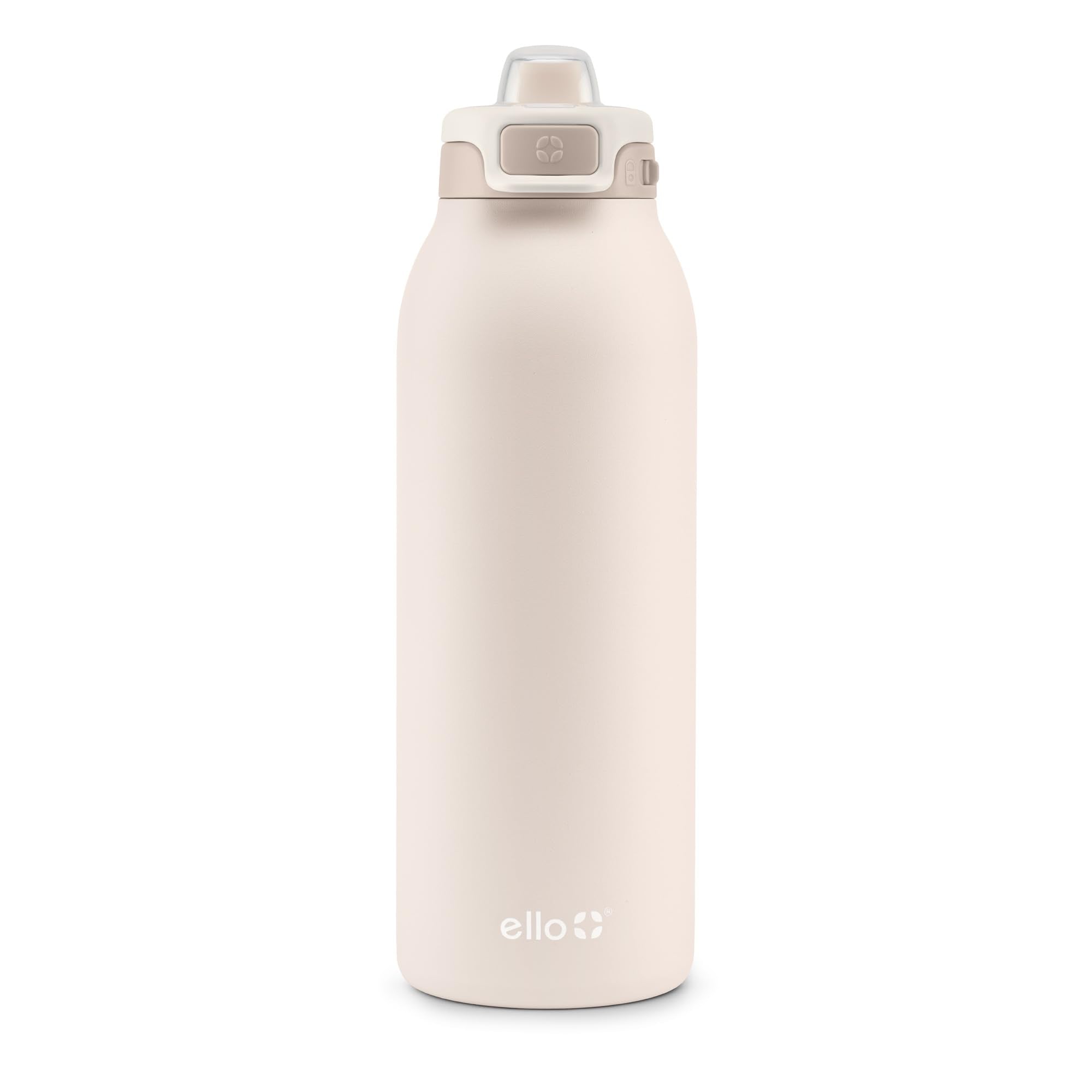 Ello Pop & Fill Insulated Stainless Steel Water Bottle with Quick Fill Lid, Leakproof Locking, Sip or Chug Spout, BPA-Free, Double Wall Vacuum Insulated for Sports, Travel & School- 22oz / 32oz / 40oz