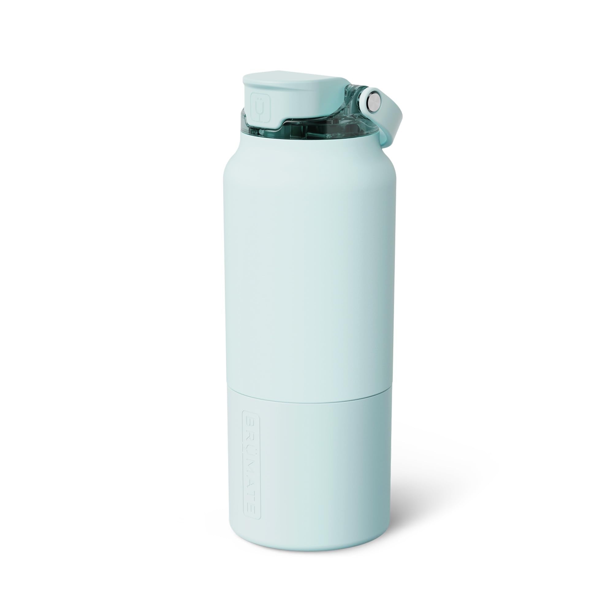 BrüMate Rise 35oz Water Bottle With 100% Leakproof Covered Silicone Straw | Insulated Stainless Steel Water Bottle | Fast Flow | Soft Sip Silicone Spout | Removable Straw | BPA-Free (Nightfall Blue)