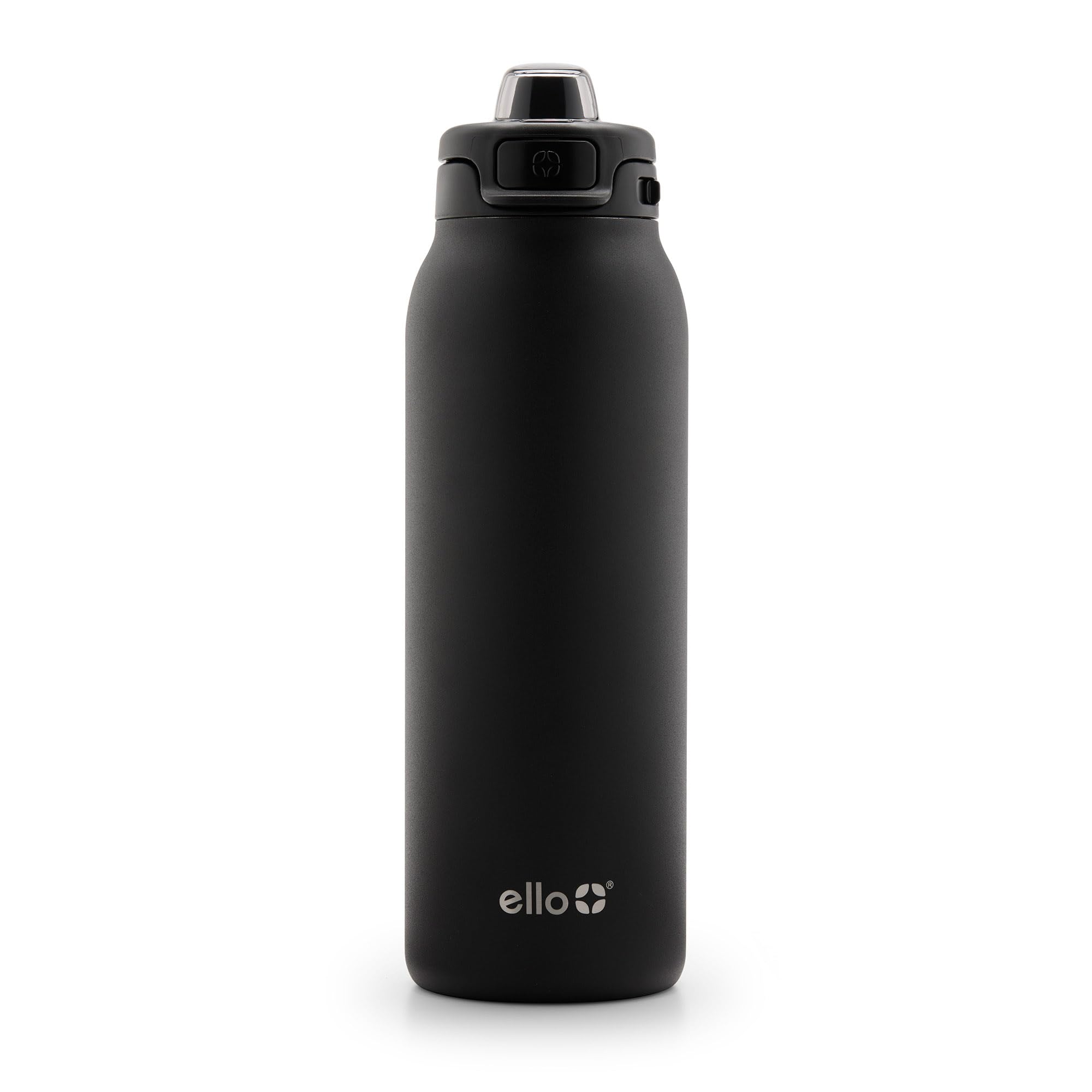 Ello Pop & Fill Insulated Stainless Steel Water Bottle with Quick Fill Lid, Leakproof Locking, Sip or Chug Spout, BPA-Free, Double Wall Vacuum Insulated for Sports, Travel & School- 22oz / 32oz / 40oz