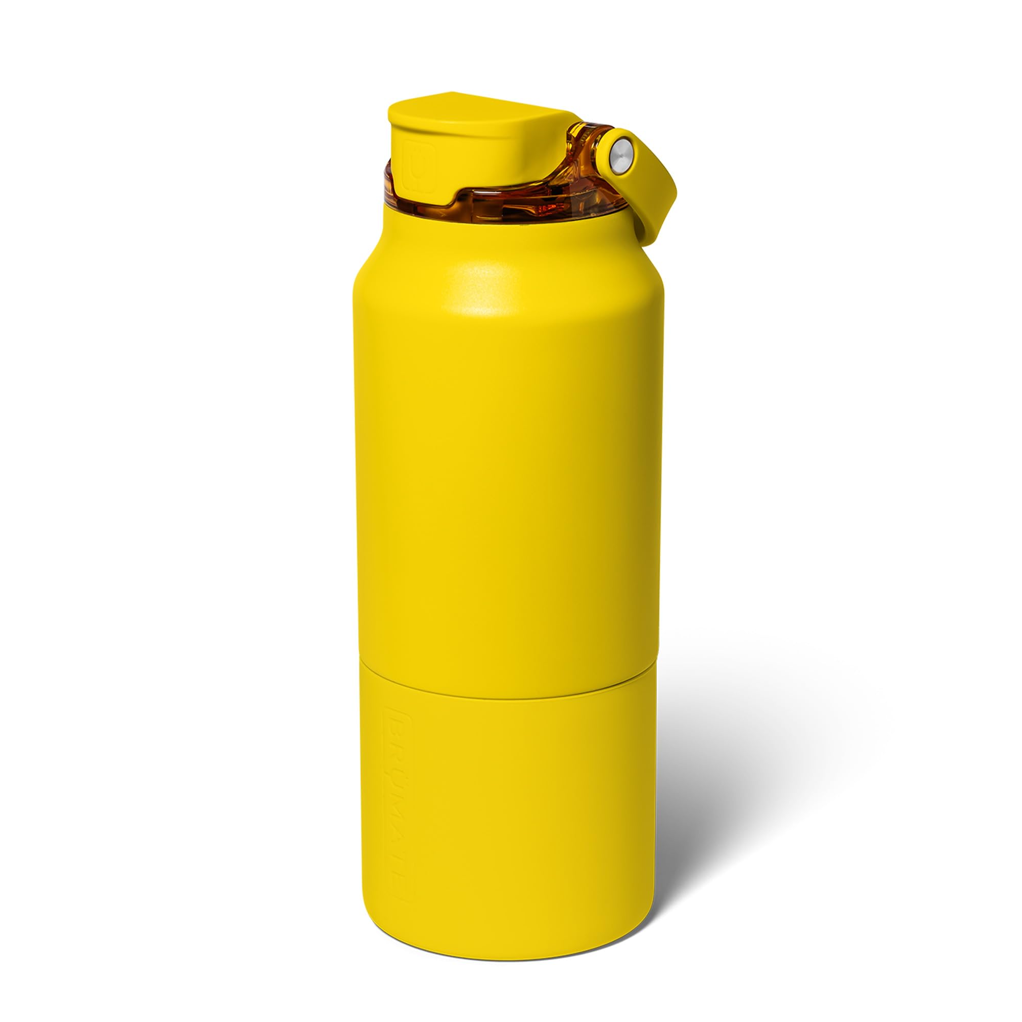 BrüMate Rise 25oz Water Bottle With 100% Leakproof Covered Silicone Straw | Insulated Stainless Steel Water Bottle | Cup-Holder Friendly | Fast Flow | Soft Sip Silicone Spout | BPA-Free (Dune)