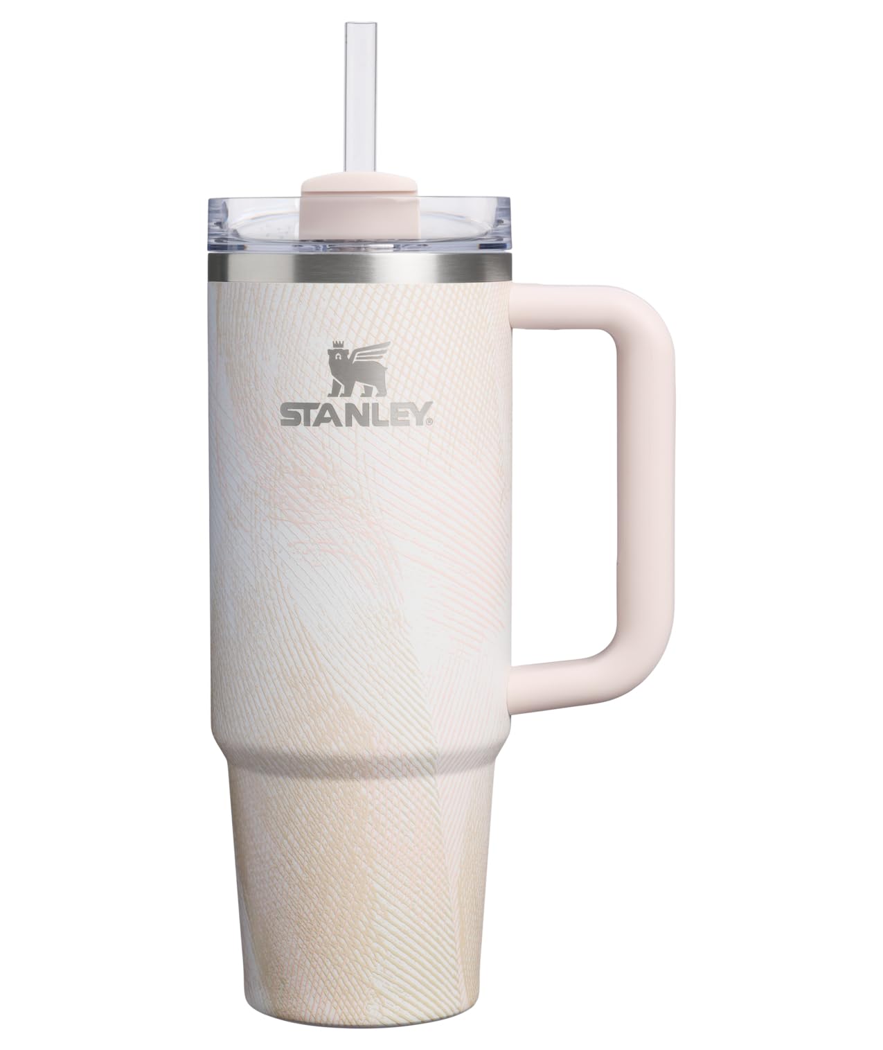 STANLEY Quencher H2.0 Tumbler with Handle and Straw 40 oz | Flowstate 3-Position Lid | Cup Holder Compatible for Travel | Insulated Stainless Steel Cup | BPA-Free | Cream 2.0