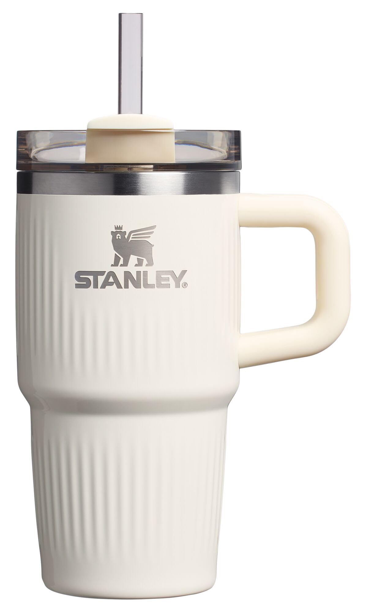 STANLEY Quencher H2.0 Tumbler with Handle and Straw 40 oz | Flowstate 3-Position Lid | Cup Holder Compatible for Travel | Insulated Stainless Steel Cup | BPA-Free | Cream 2.0
