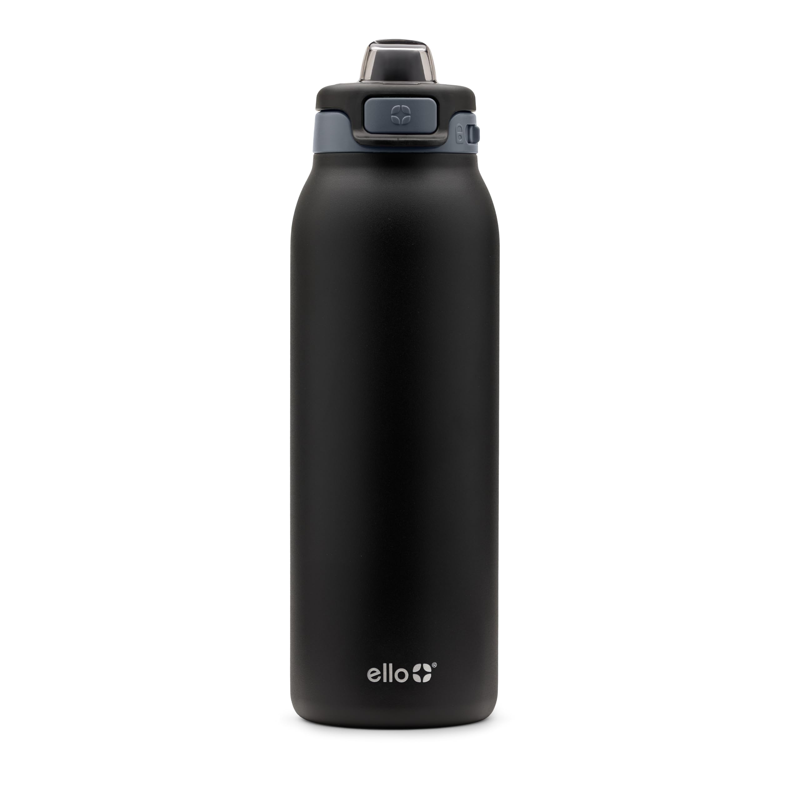 Ello Pop & Fill Insulated Stainless Steel Water Bottle with Quick Fill Lid, Leakproof Locking, Sip or Chug Spout, BPA-Free, Double Wall Vacuum Insulated for Sports, Travel & School- 22oz / 32oz / 40oz