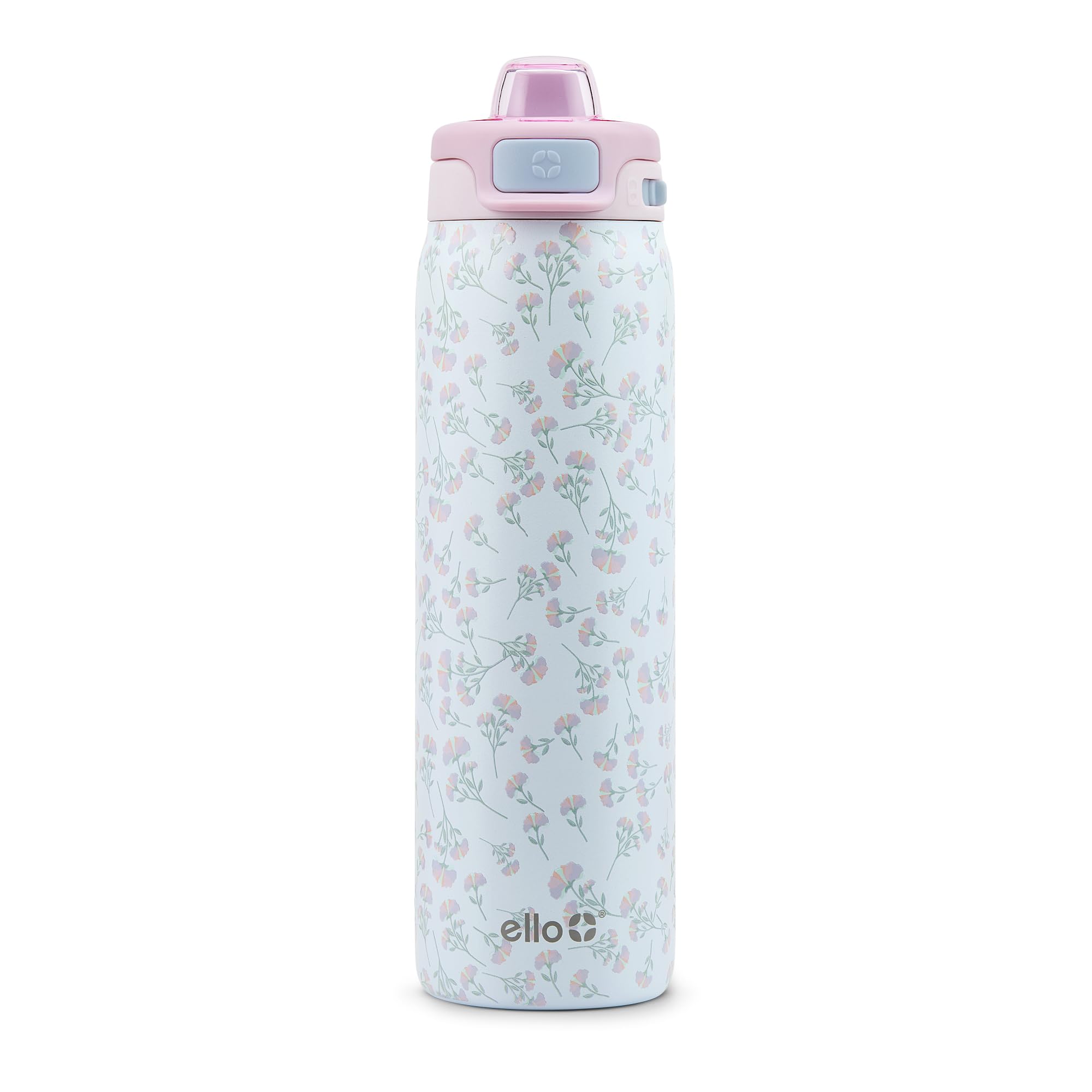 Ello Pop & Fill Insulated Stainless Steel Water Bottle with Quick Fill Lid, Leakproof Locking, Sip or Chug Spout, BPA-Free, Double Wall Vacuum Insulated for Sports, Travel & School- 22oz / 32oz / 40oz