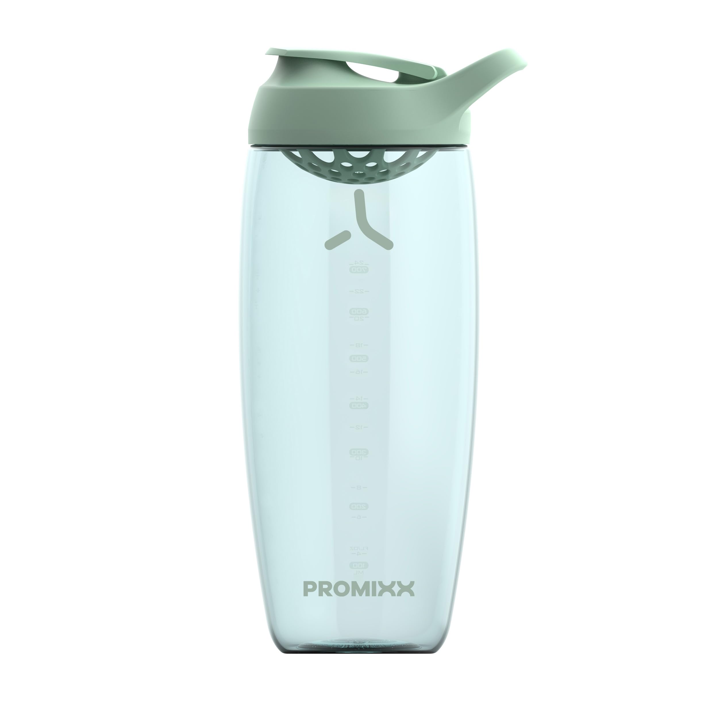 Promixx Pursuit Protein Shaker Bottle (24 oz) – Silent No-Ball Mixer, Leak-Proof Lid, BPA/BPS & Phthalate-Free ECOZEN – Easy-Clean Shaker Cup for Protein Shakes, Pre & Post-Workout Smoothies