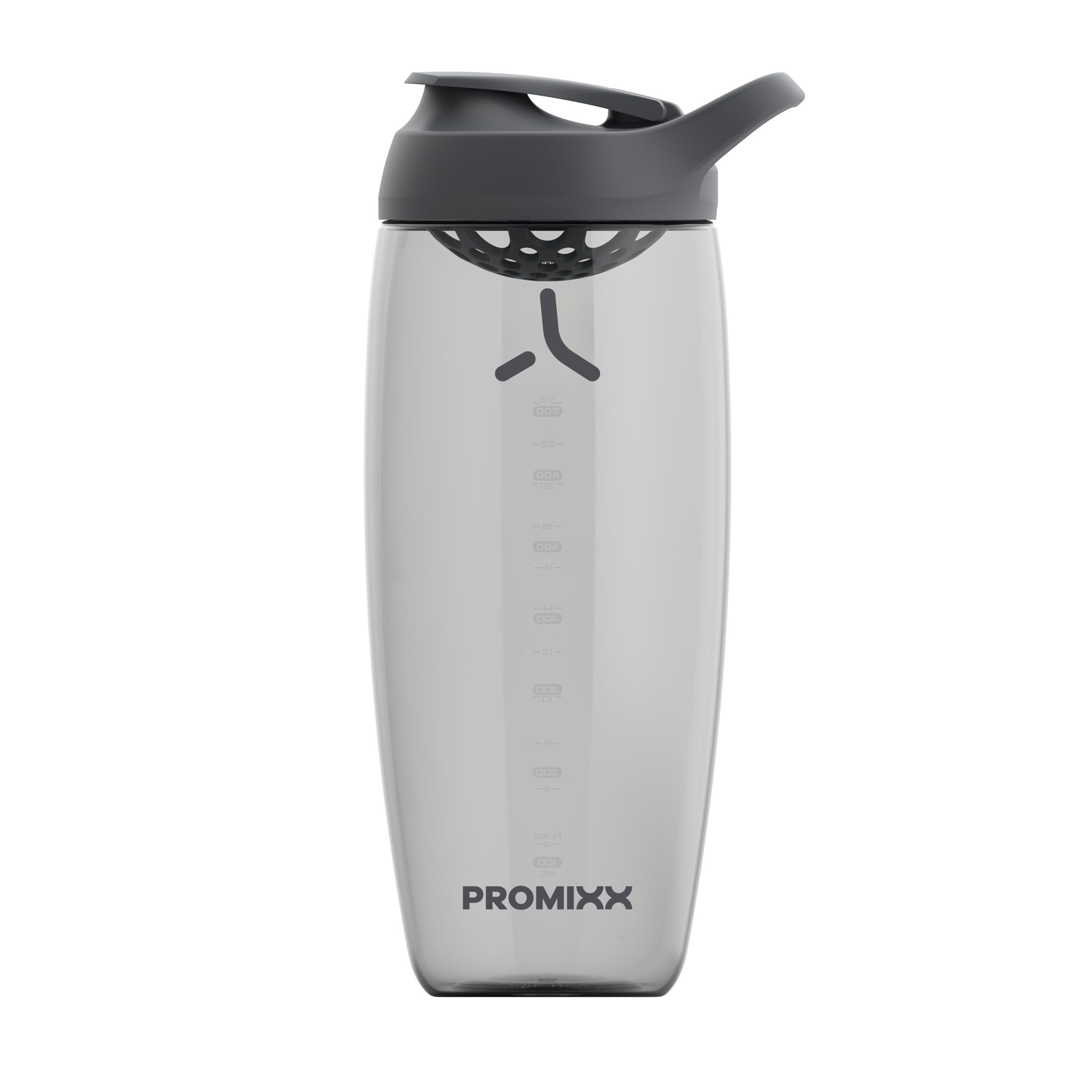 Promixx Pursuit Protein Shaker Bottle (24 oz) – Silent No-Ball Mixer, Leak-Proof Lid, BPA/BPS & Phthalate-Free ECOZEN – Easy-Clean Shaker Cup for Protein Shakes, Pre & Post-Workout Smoothies