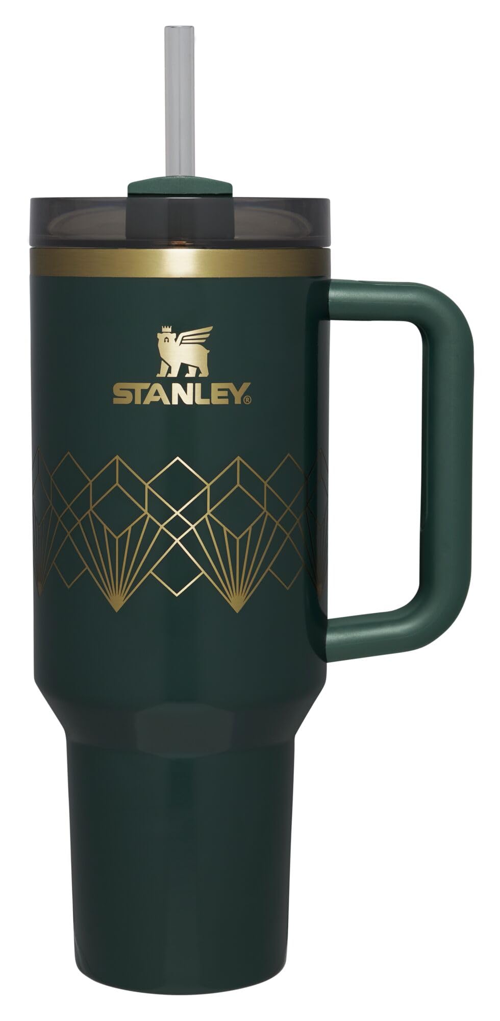STANLEY Quencher H2.0 Tumbler with Handle and Straw 40 oz | Flowstate 3-Position Lid | Cup Holder Compatible for Travel | Insulated Stainless Steel Cup | BPA-Free | Cream 2.0