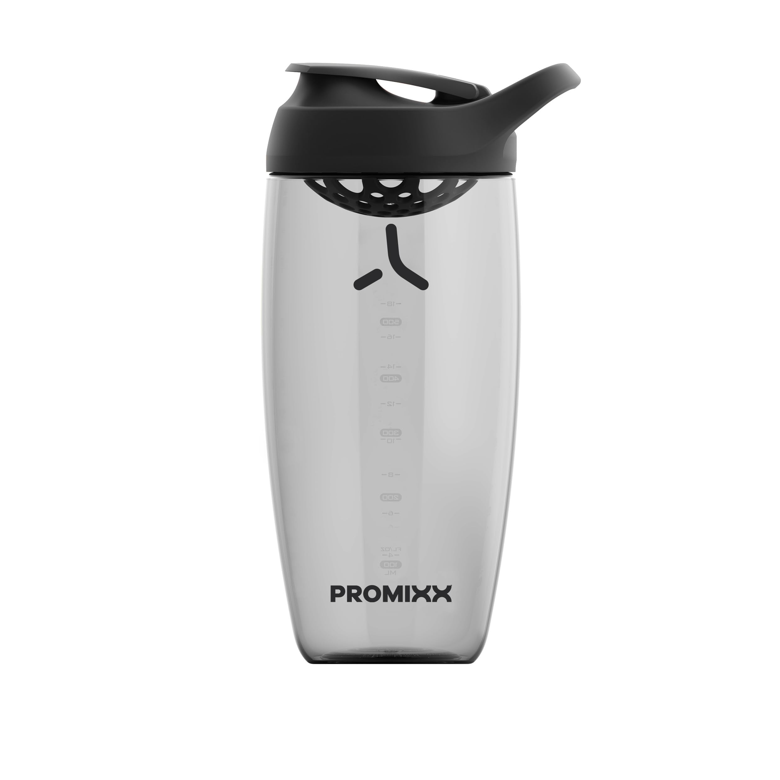 Promixx Pursuit Protein Shaker Bottle (24 oz) – Silent No-Ball Mixer, Leak-Proof Lid, BPA/BPS & Phthalate-Free ECOZEN – Easy-Clean Shaker Cup for Protein Shakes, Pre & Post-Workout Smoothies