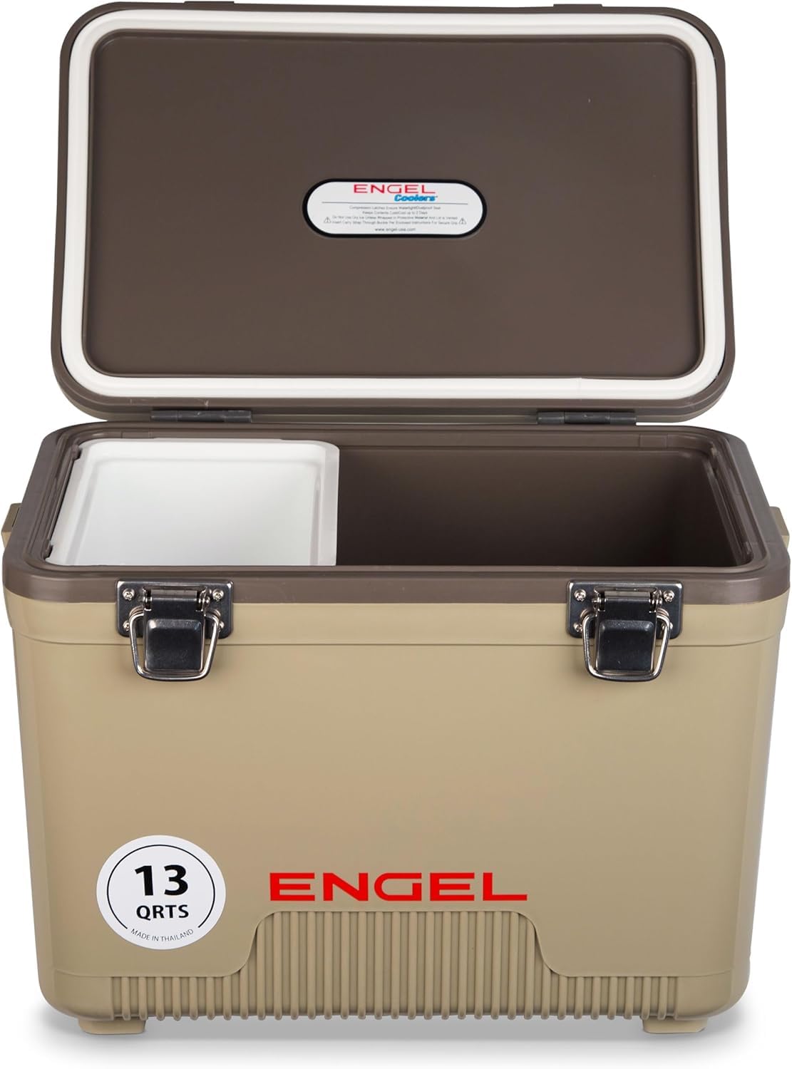 ENGEL 13qt Leak-Proof, Air Tight, Drybox Cooler and Small Hard Shell Lunchbox for Men and Women