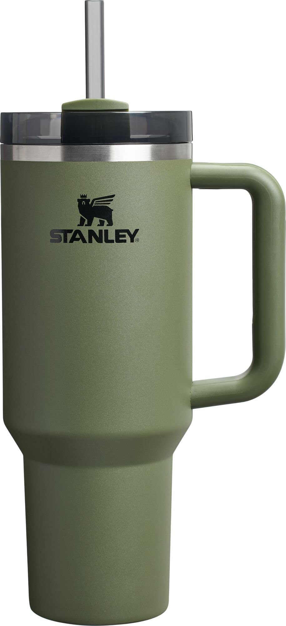 STANLEY Quencher H2.0 Tumbler with Handle and Straw 40 oz | Flowstate 3-Position Lid | Cup Holder Compatible for Travel | Insulated Stainless Steel Cup | BPA-Free | Cream 2.0