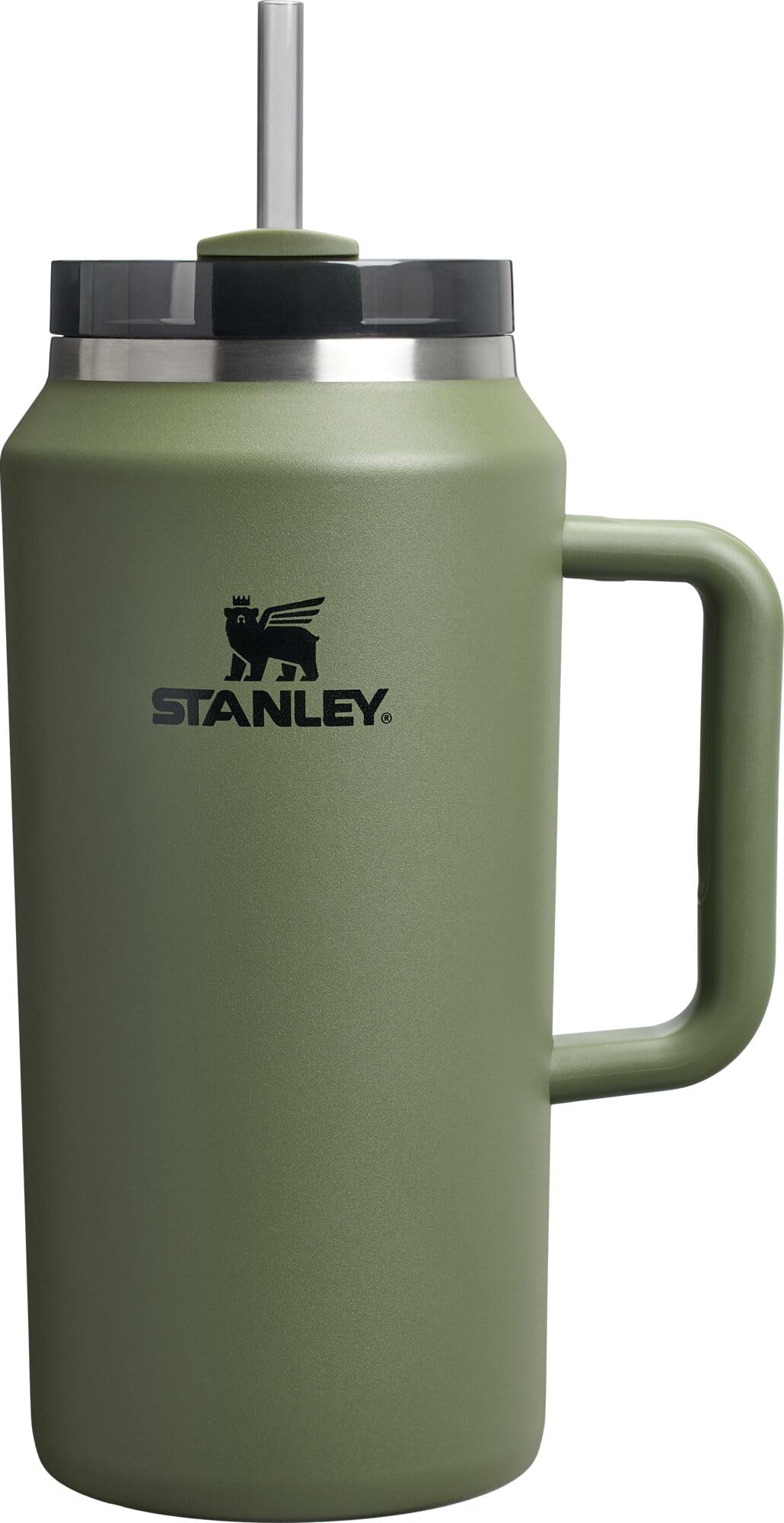 STANLEY Quencher H2.0 Tumbler with Handle and Straw 40 oz | Flowstate 3-Position Lid | Cup Holder Compatible for Travel | Insulated Stainless Steel Cup | BPA-Free | Cream 2.0