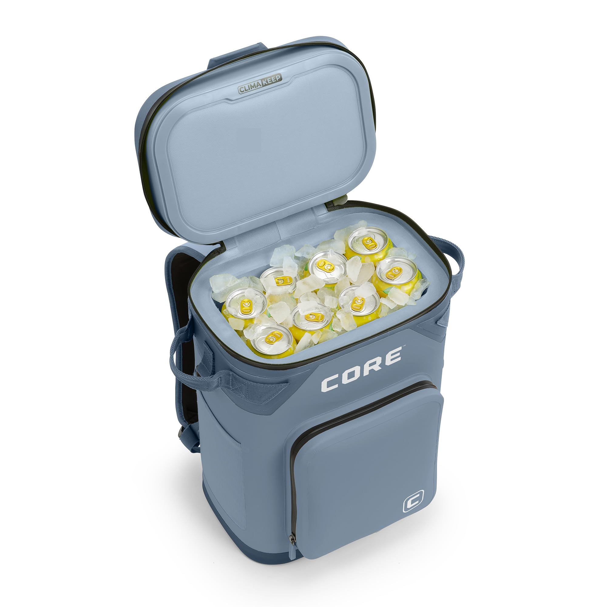 CORE Magnetic Leak Proof Soft Cooler with Waterproof Zipper | Insulated Bag Portable Ice Chest Box | Best Soft Cooler for Food & Beverages for Tailgating, Car Camping, Travel, and Family Beach Picnics