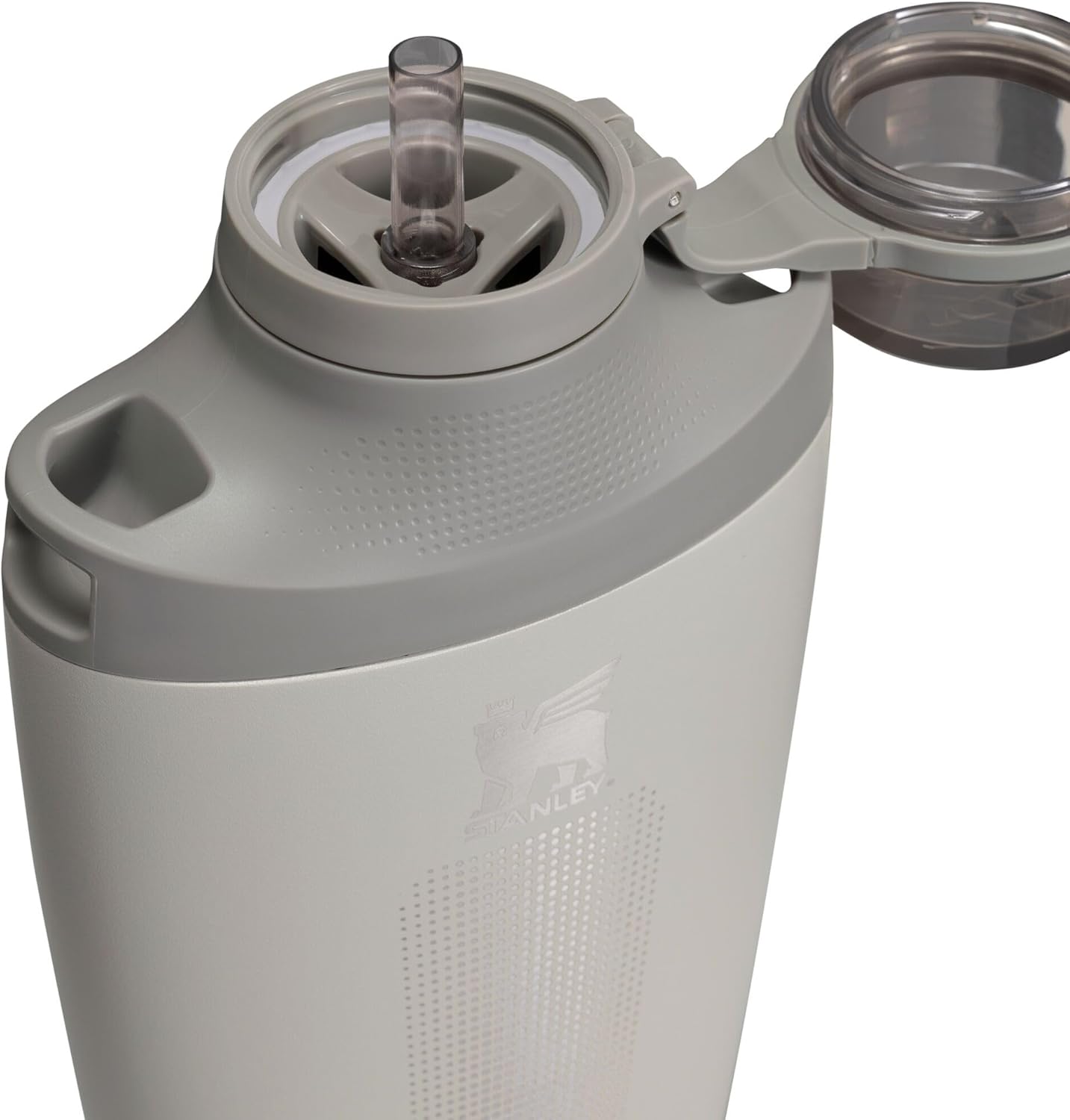 Stanley Cross Bottle 23 oz | Travel Water Bottle with Jacquard Strap | Leakproof Tritan Lid with Removable Straw | Insulated Stainless Steel | BPA-Free | Ash