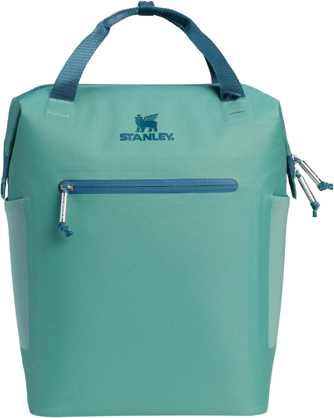 Stanley All Day Madeleine Mini Backpack Soft Cooler 14 Quarts | 20 Can Cooler with Handle and Shoulder Straps | Stays Cold for Hours | Insulated Travel Bag with Zipper | BPA-Free | Spring Green