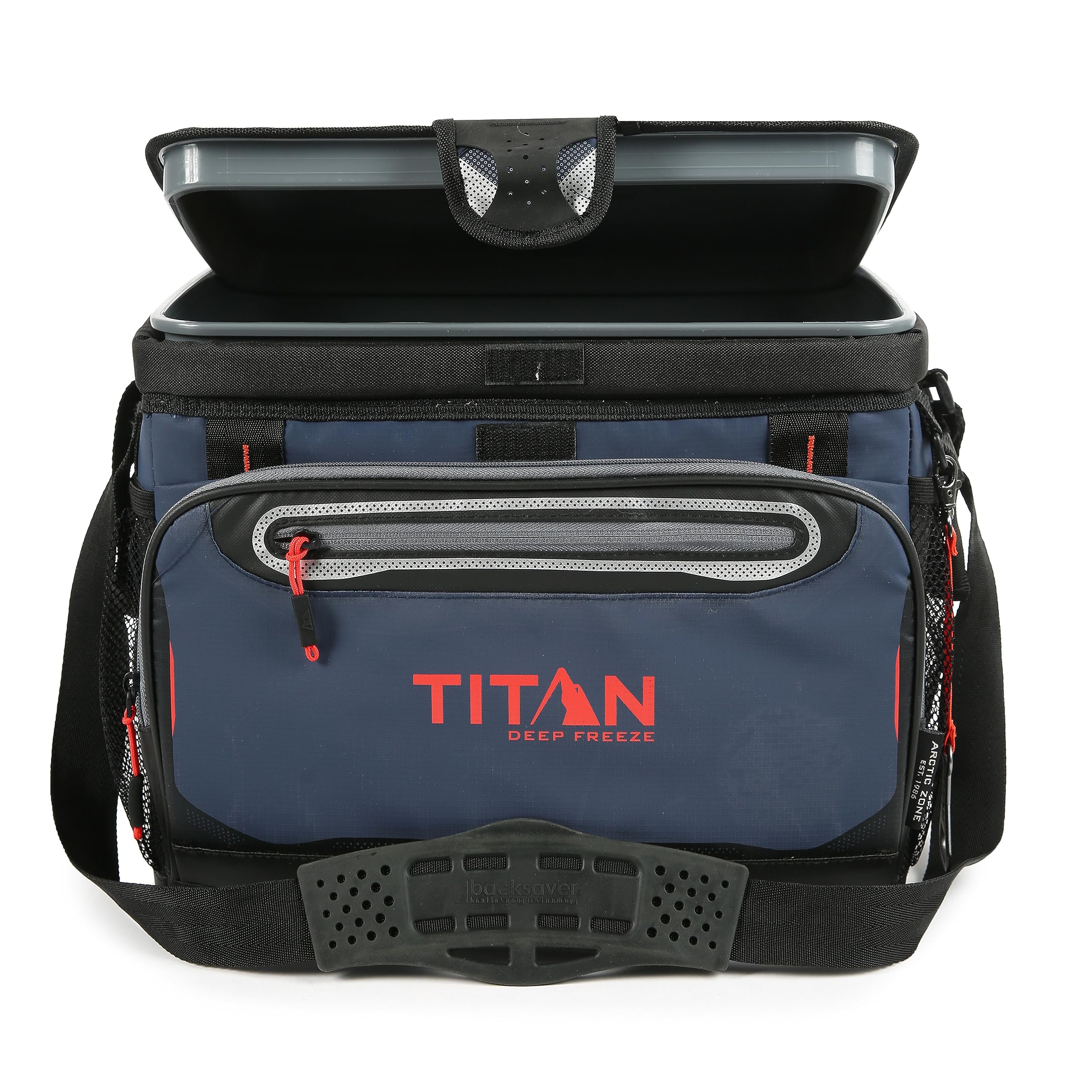 Titan by Arctic Zone Deep Freeze Cooler - Zipperless Hardbody Cooler - Deep Freeze Insulation, HardBody Liner, and SmartShelf